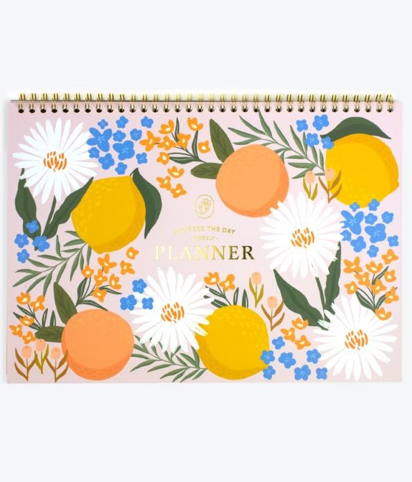 elum Citrus Florals Weekly Planner