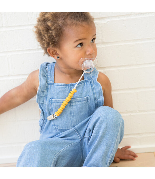 Mustard Pacifier Clip