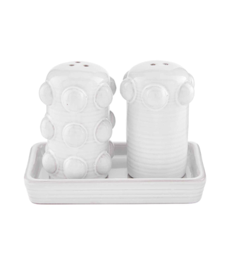 Mud Pie Beaded Salt & Pepper Set