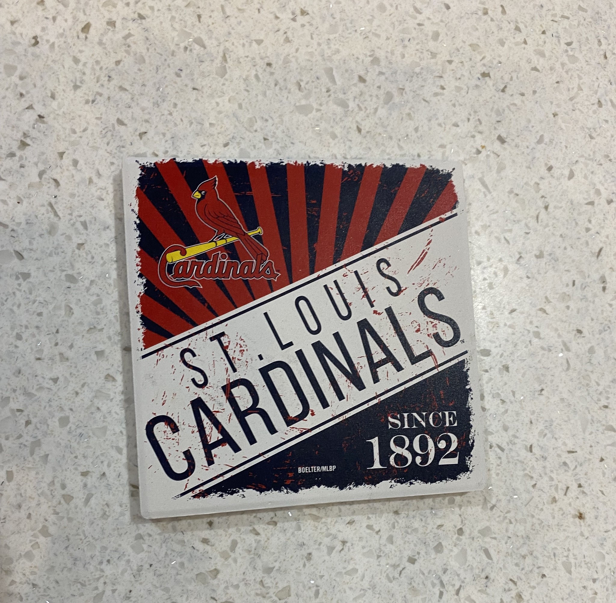 Logo Brands St. Louis Cardinals Burst Stone Coaster