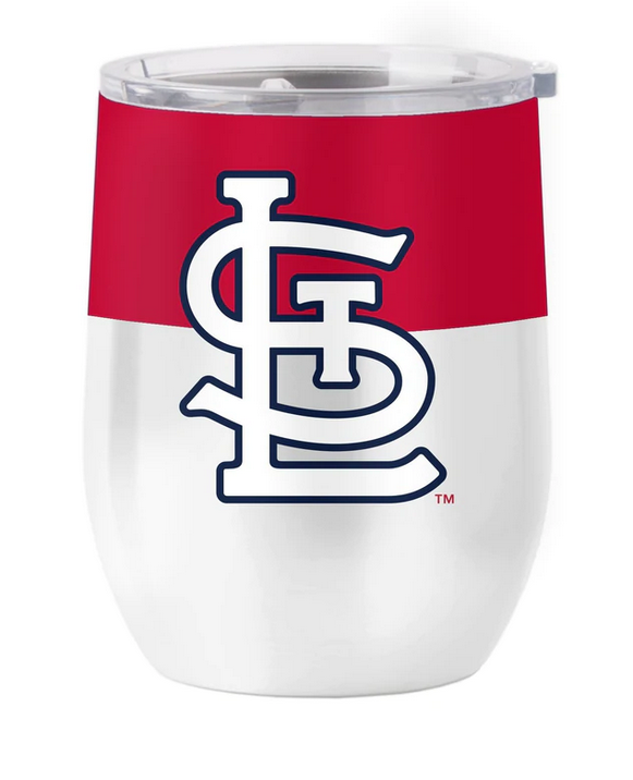 Logo Brands St. Louis Cardinals 16oz Colorblock Stainless Curved Beverage