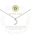 Spartina SLV Necklace 18" Guiding Light/Crescent SIL