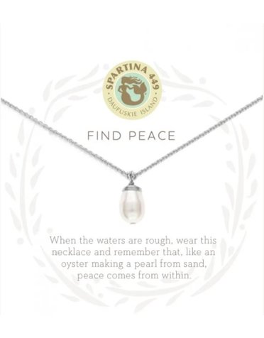 Sea La Vie Necklace 18" Find Peace SIL