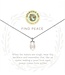 Spartina Sea La Vie Necklace 18" Find Peace SIL