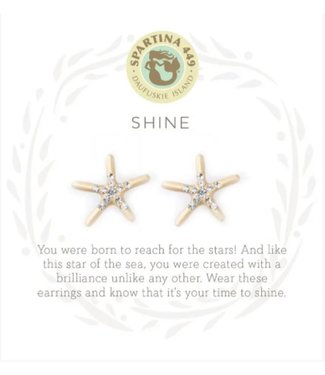 Spartina SLV Stud Earrings Shine/Starfish