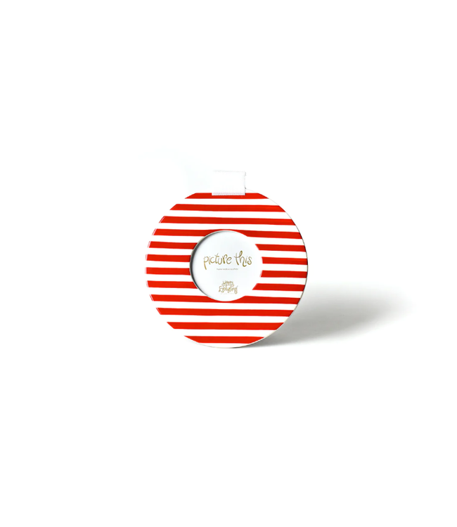 Red Medium Stripe Mini 8.5 Round Frame