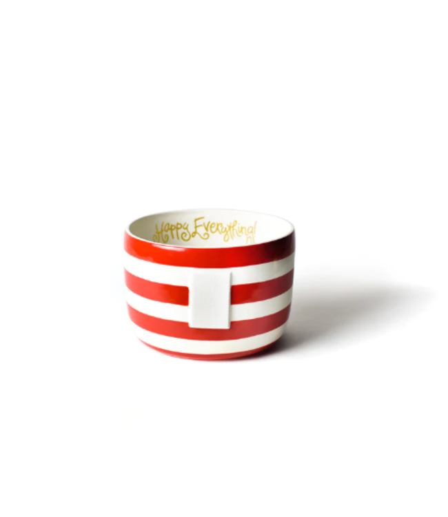 Red Stripe Happy Everything Big Bowl