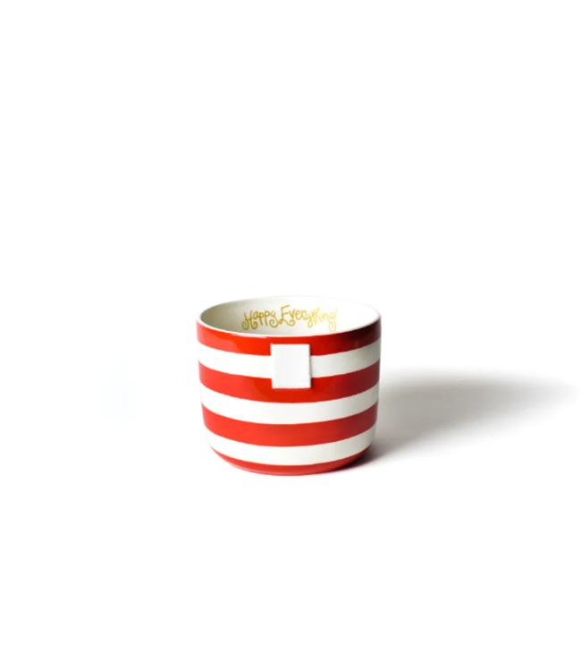 Red Stripe Happy Everything Mini Bowl