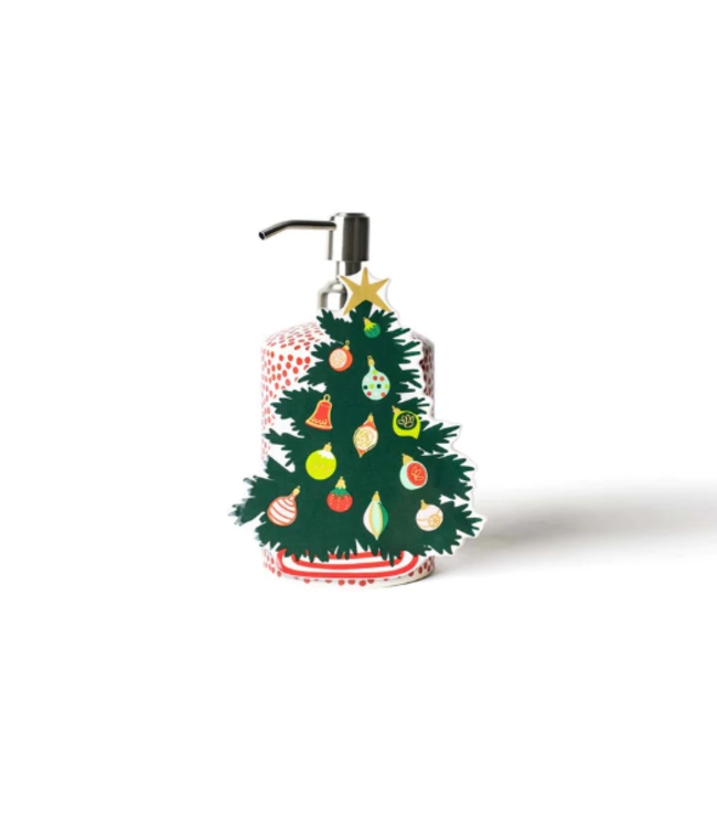 Red Small Dot Mini Cylinder Soap Pump