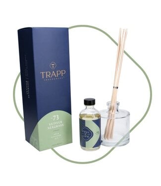 Trapp Fragrances #73 Vetiver Seagrass 4oz Reed Diffuser Kit