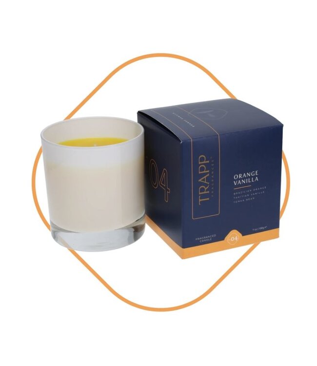 Trapp Fragrances #4 Orange Vanilla 7oz Candle in Signature Box