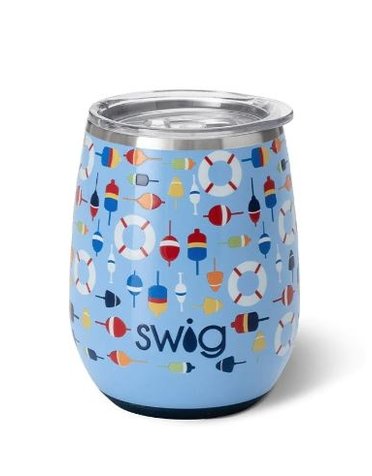 Swig-Occasionally Made, LLC Bobbing Buoys Stemless Wine Cup 14oz