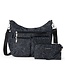 Modern Everywhere Hobo Bag- Midnight Blossom Print