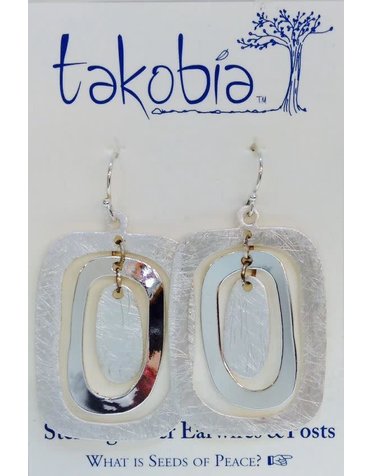 Takobia Multi Rectangle Hoop Earring
