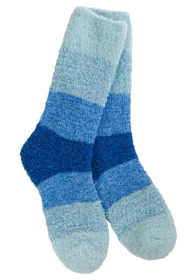 Cozy Crew Socks Blue Ombre