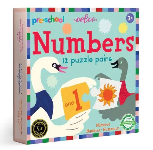 Pre-school Numbers Puzzle Pairs