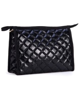 Audrey Pouch- Black Quilted