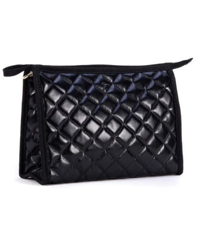 Audrey Pouch- Black Quilted