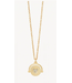 Spartina SLV Necklace 18" To The Moon Back/Heart Flip