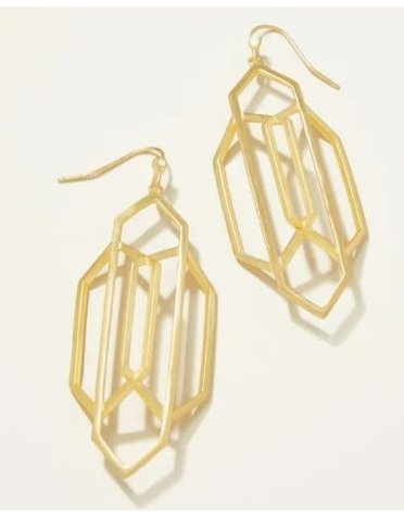 Art Deco Earrings- Gold