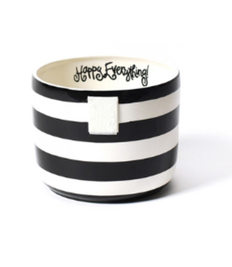 Black Stripe Happy Everything Mini Bowl