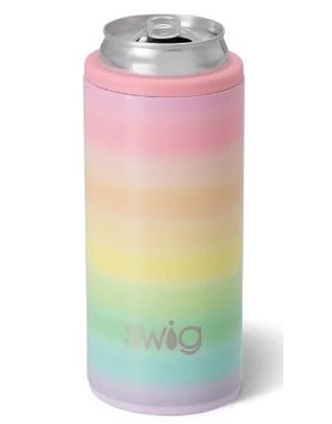 Swig-Occasionally Made, LLC Over The Rainbow Skinny Can Cooler 12oz