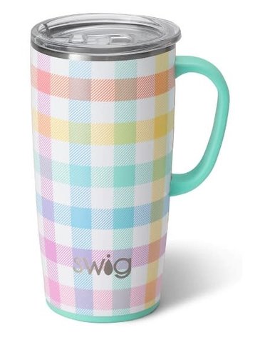 Swig-Occasionally Made, LLC Pretty In Plaid Travel Mug 22oz