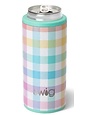 Swig-Occasionally Made, LLC Pretty In Plaid Skinny Can Cooler 12oz