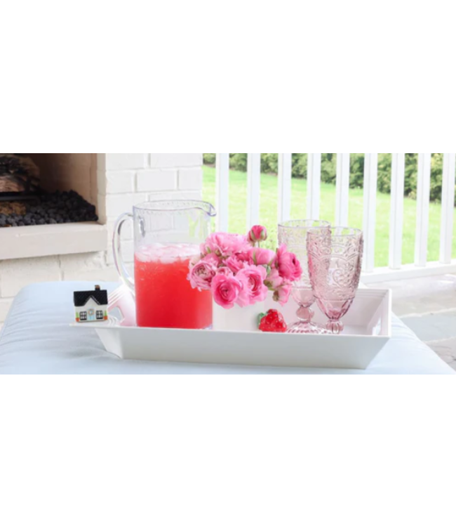 Nora Fleming DISC MEL12 Rectangular Tray Pinstripes