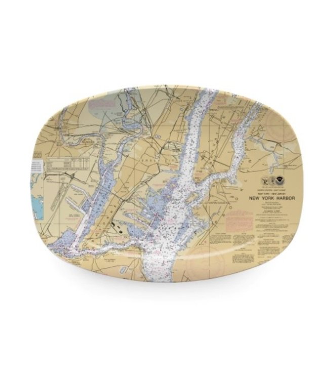 Mariposa New York City Chart Platter- Tray Chic