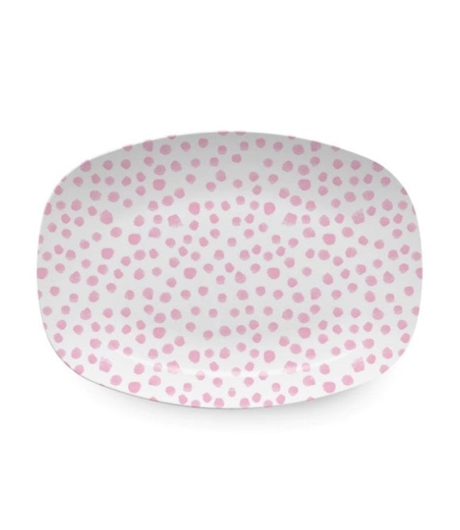 Mariposa Pink Dotty Platter- Tray Chic