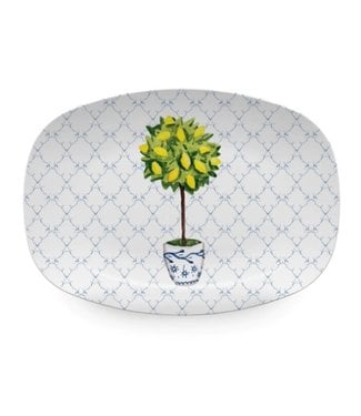 Mariposa Lemon Topiary Platter- Tray Chic