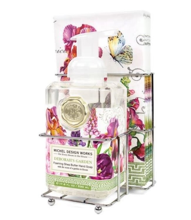 Michel Design Works Deborah's Garden Foaming Soap Napkin Set