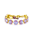 Lovable Everyday Rivoli Bracelet in "Sun-Kissed Lavender"- Yellow Gold