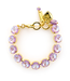 Lovable Everyday Rivoli Bracelet in "Sun-Kissed Lavender"- Yellow Gold