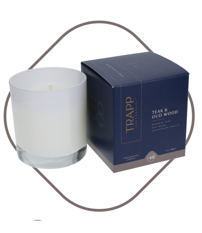 Trapp Fragrances #68 Teak & Oud Wood 7oz Candle in Signature Box