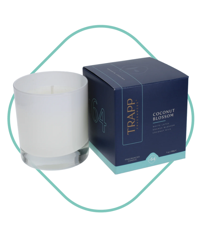 Trapp Fragrances #64 Coconut Blossom 7oz Candle in Signature Box