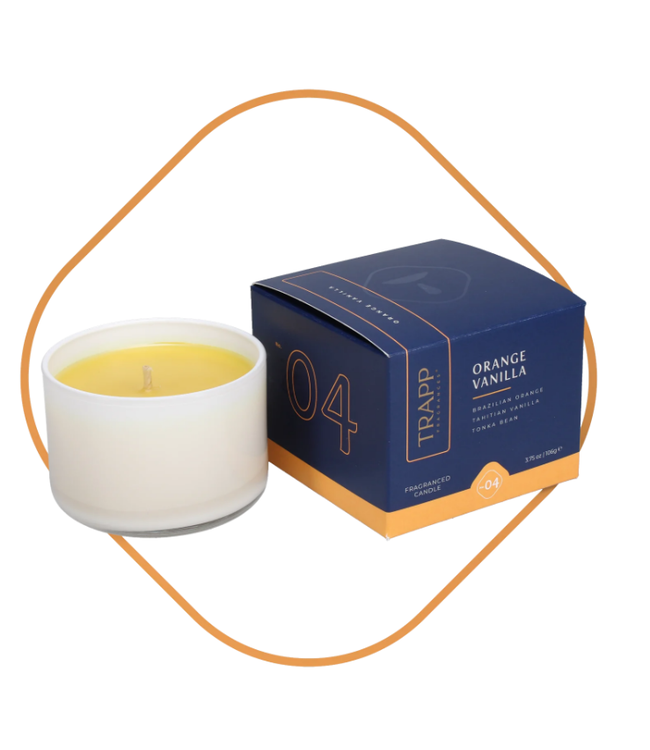 Trapp Fragrances #4 Orange Vanilla 3.75oz Small Poured Candle