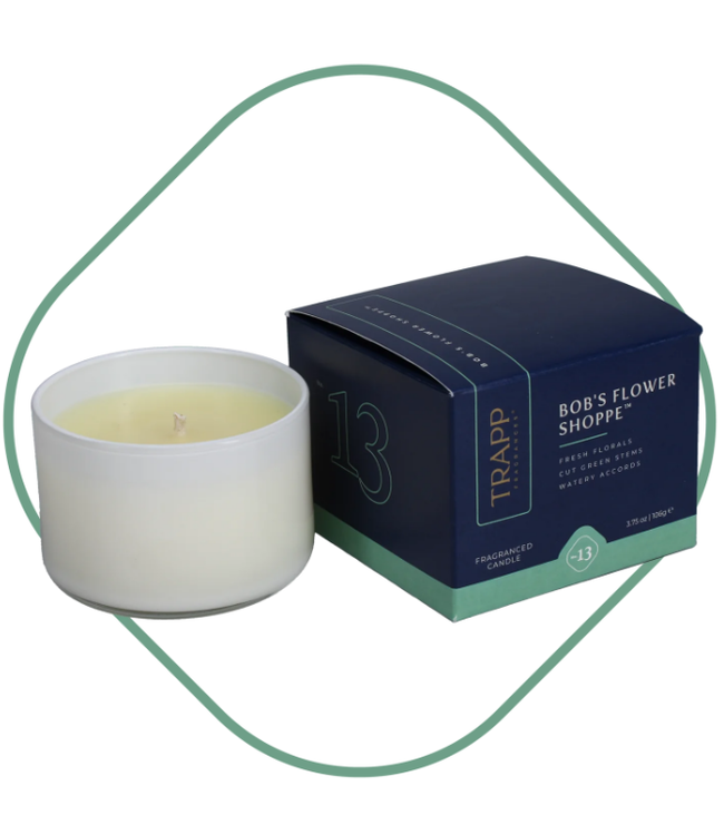 Trapp Fragrances #13 Bob's Flower Shoppe 3.75oz Small Poured Candle