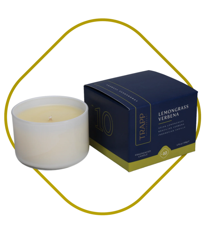 Trapp Fragrances #10 Lemongrass Verbena 3.75oz Small Poured Candle
