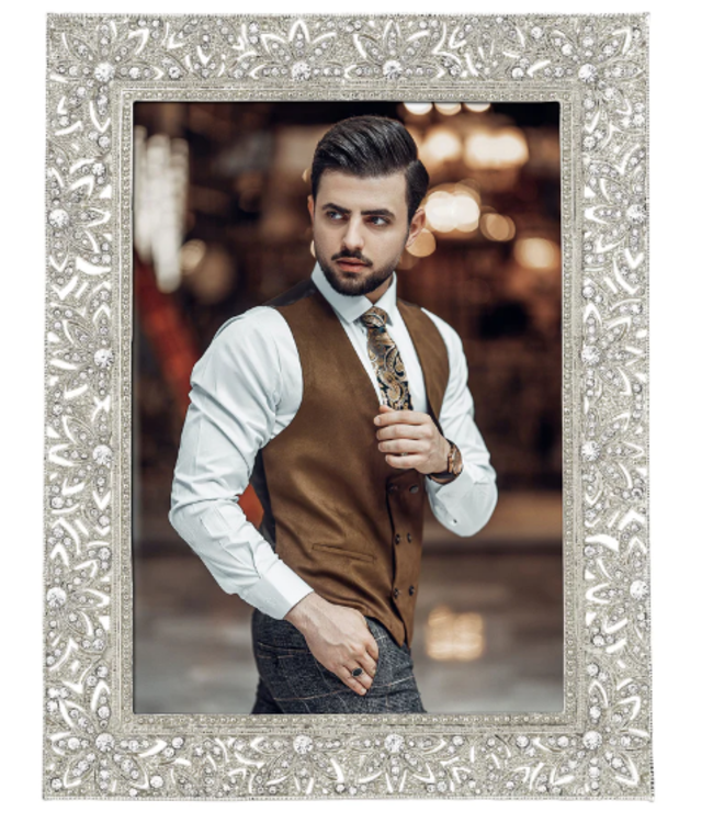RT1737 Silver Windsor 5x7 Frame