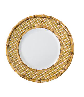 Juliska Bamboo Caning Melamine Dinner Plate