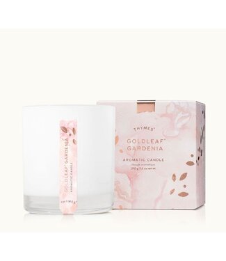 Thymes Goldleaf Gardenia Poured Candle