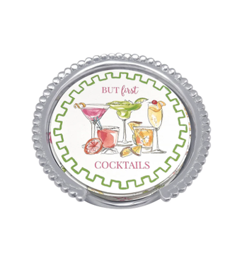 Mariposa But first...Cocktails Beaded Coaster Set|5508-P