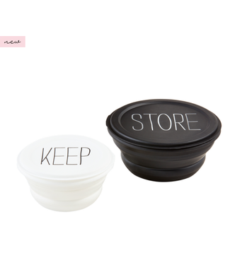 Mud Pie Keep & Store Collapsible Storage Bowl Set