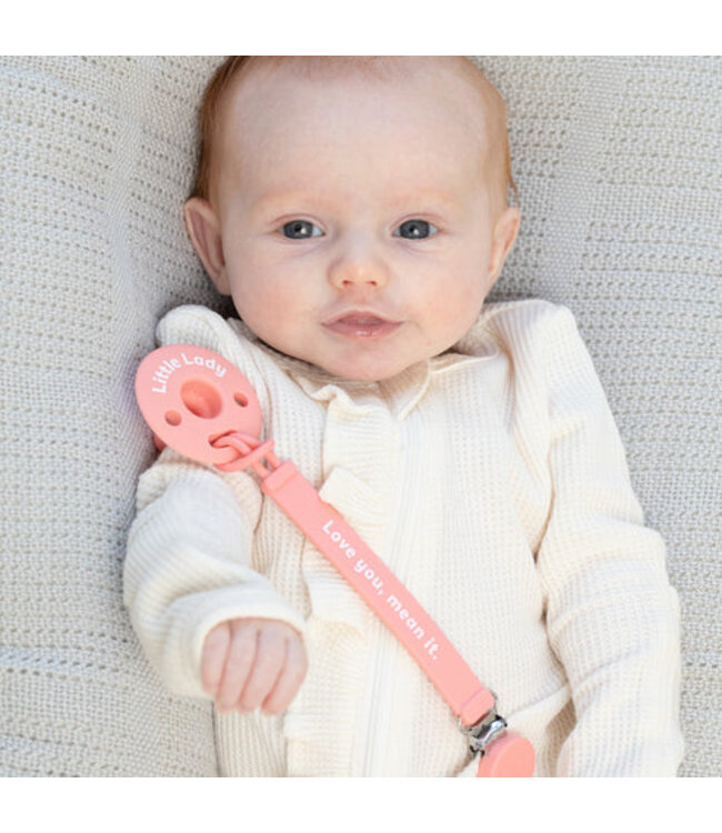 Love You Mean It Pacifier Clip