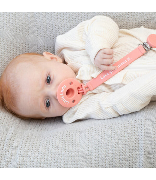 Love You Mean It Pacifier Clip