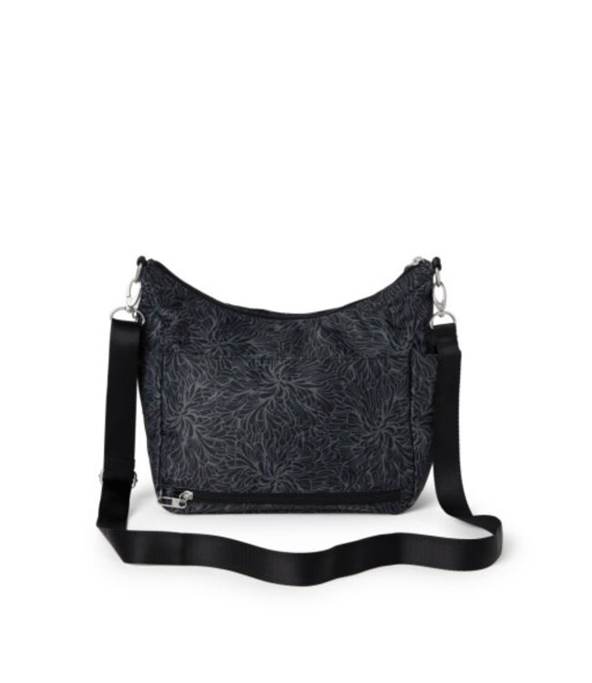 Modern Everywhere Hobo Bag- Midnight Blossom Print
