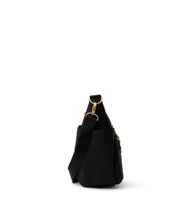 Modern Everywhere Hobo Bag- Black w/ Gold Hardware