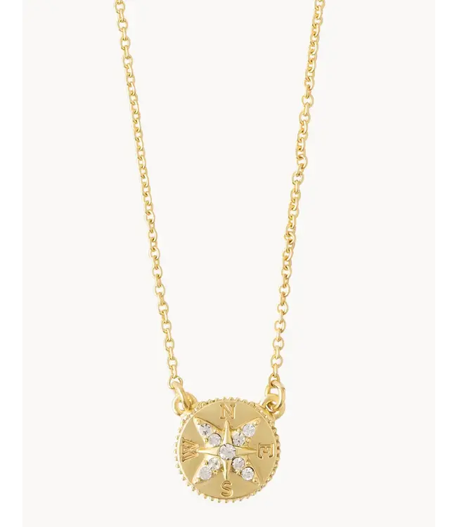 Spartina SLV Necklace 18" Adventure/Compass